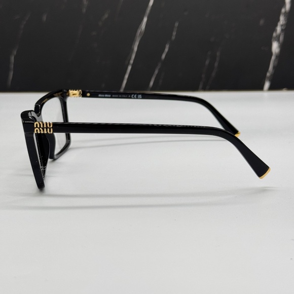 NEW MIU MIU EYEGLASSES VMU 08X 16K1O1 WOMEN SQUARE MU08XV 16K1O1 BLACK EYEWEAR main image 10